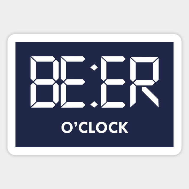 Beer O'Clock Sticker by JJFDesigns